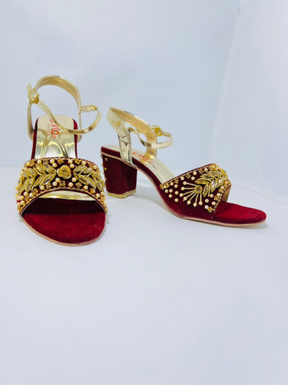 Bridal Block Heels